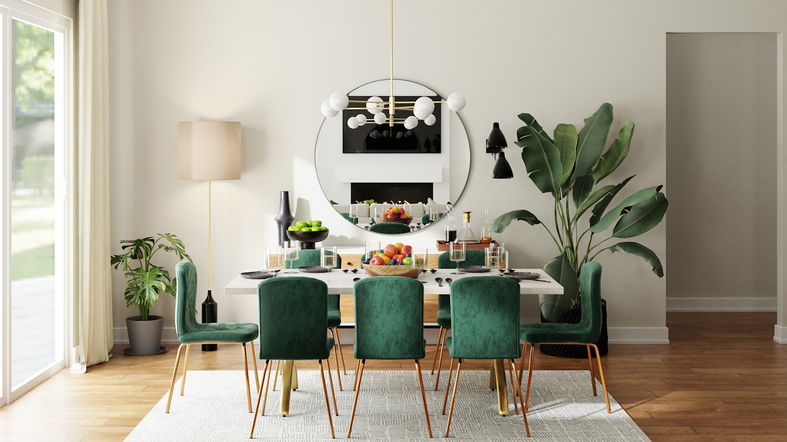 Elegant dining area for family meals